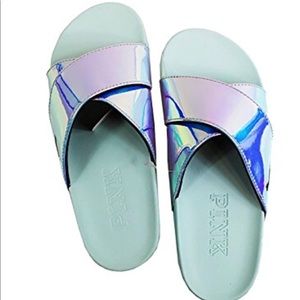 Victoria Secret Pink Iridescent Hologram Slides